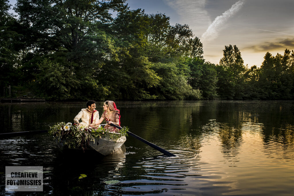 flitsen bruidsfotograaf huwelijksbootje