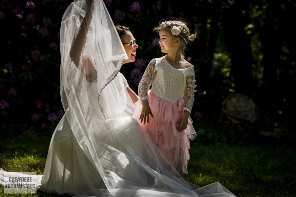 bruid en dochter